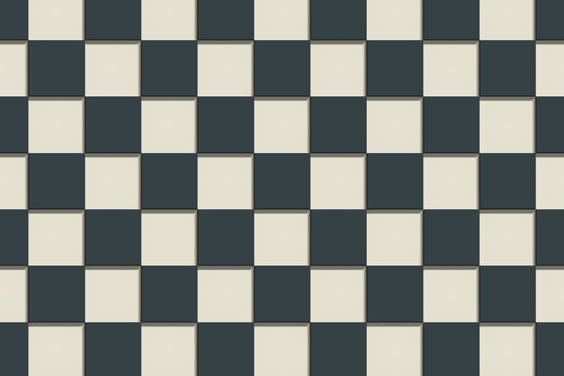 Checker guitar plate set (two-tone)