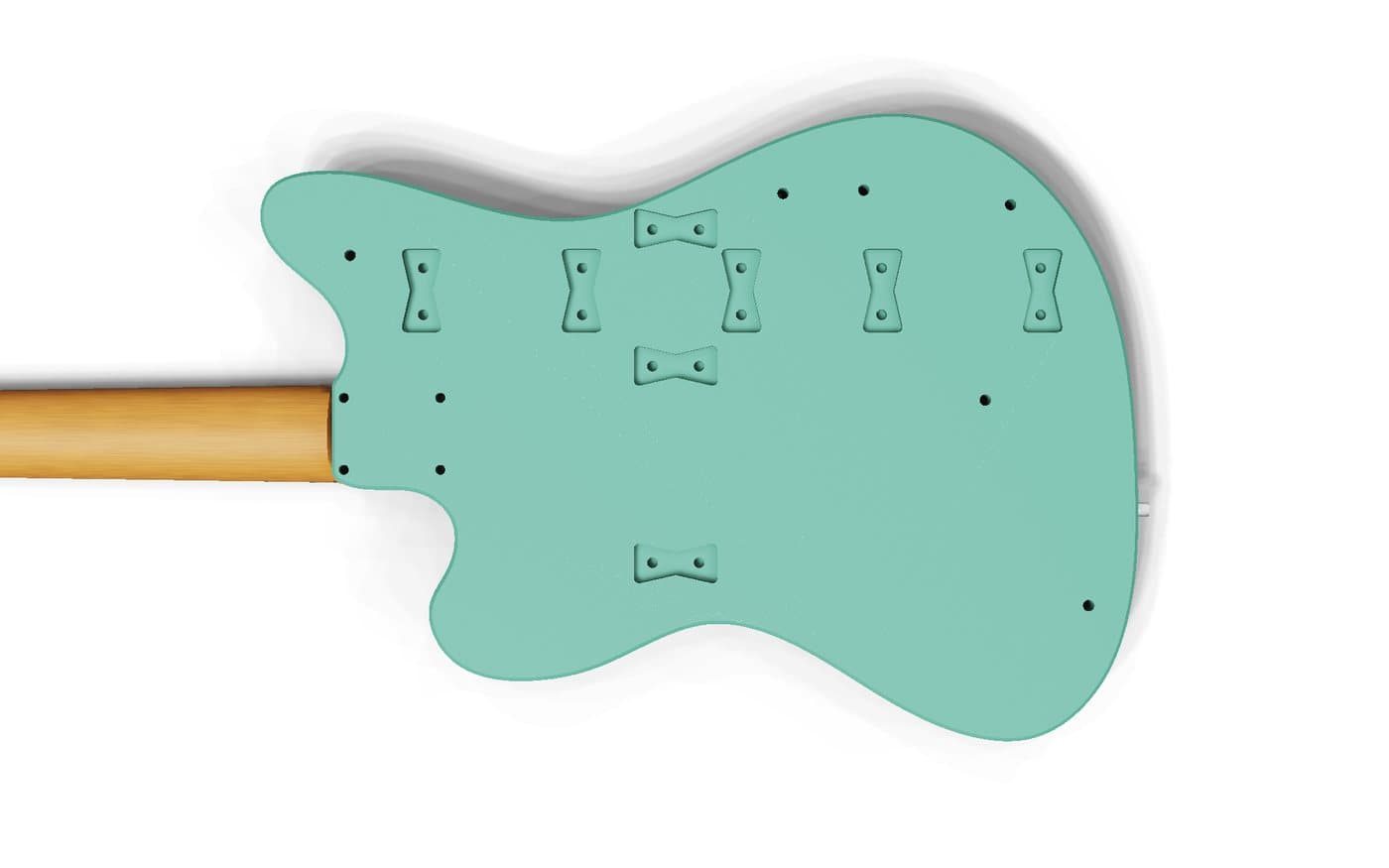 Filamentcaster: 3D-printable guitar body files, view 9